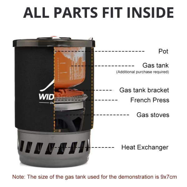 Camping Cooking System with Heat Exchanger - Image 6